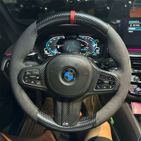 For BMW M Sport G30 G31 G32 G20 G21 G14 G15 G16 X3 G01 X4 G02 X5 G05 Hand Stitched carbon fiber suede Car Steering Wheel Cover