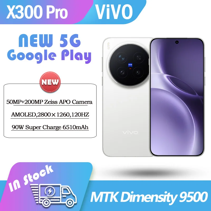 Ultra Vivo X300 Pro 5G Dimensity 9500 CPU 6.78inche Amoled 120hz 6510mah 90W
