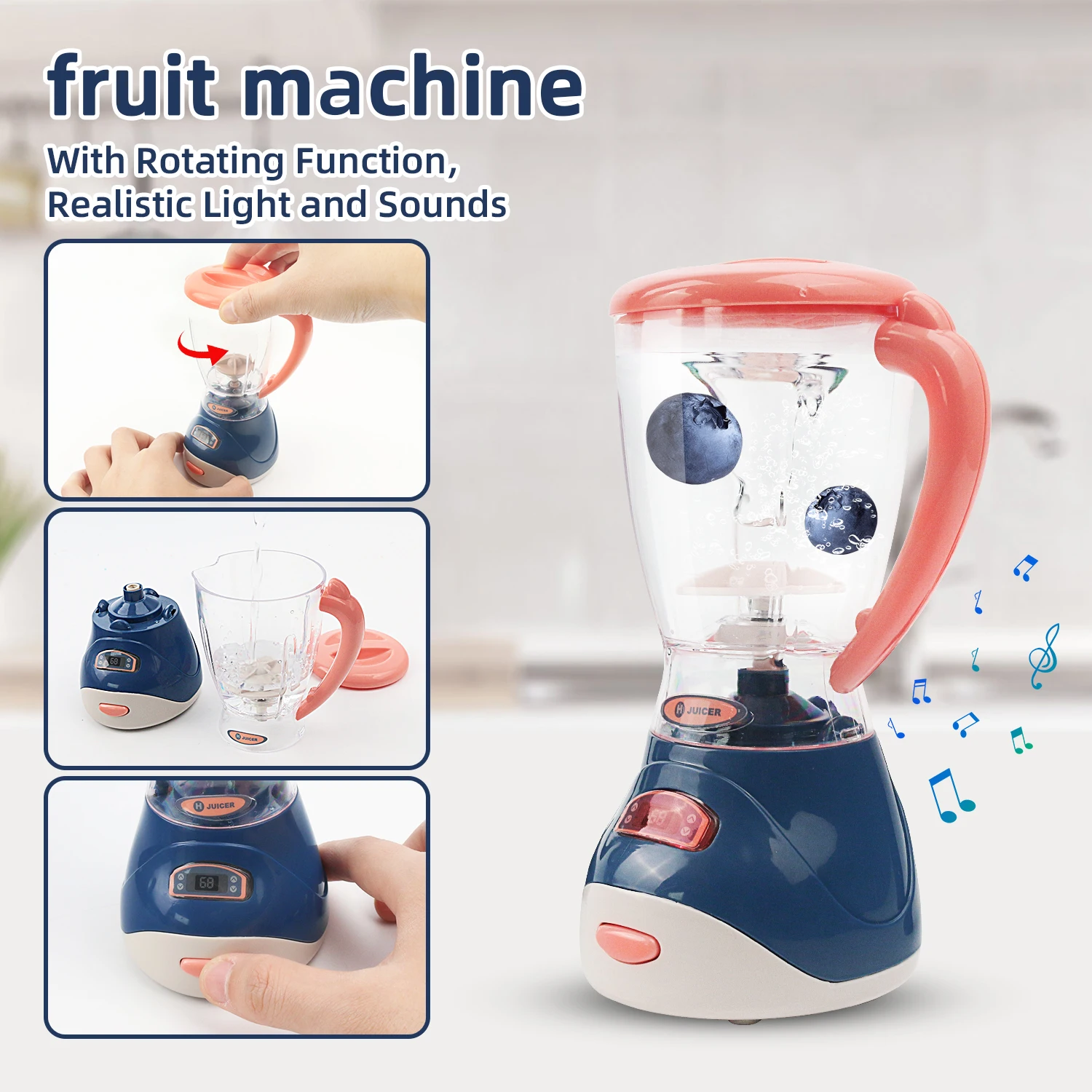 Kinder Haushaltsgeräte Simulation Mini Elektrische Kaffeemaschine Saftmaschine Staubsauger Küchenspielzeug