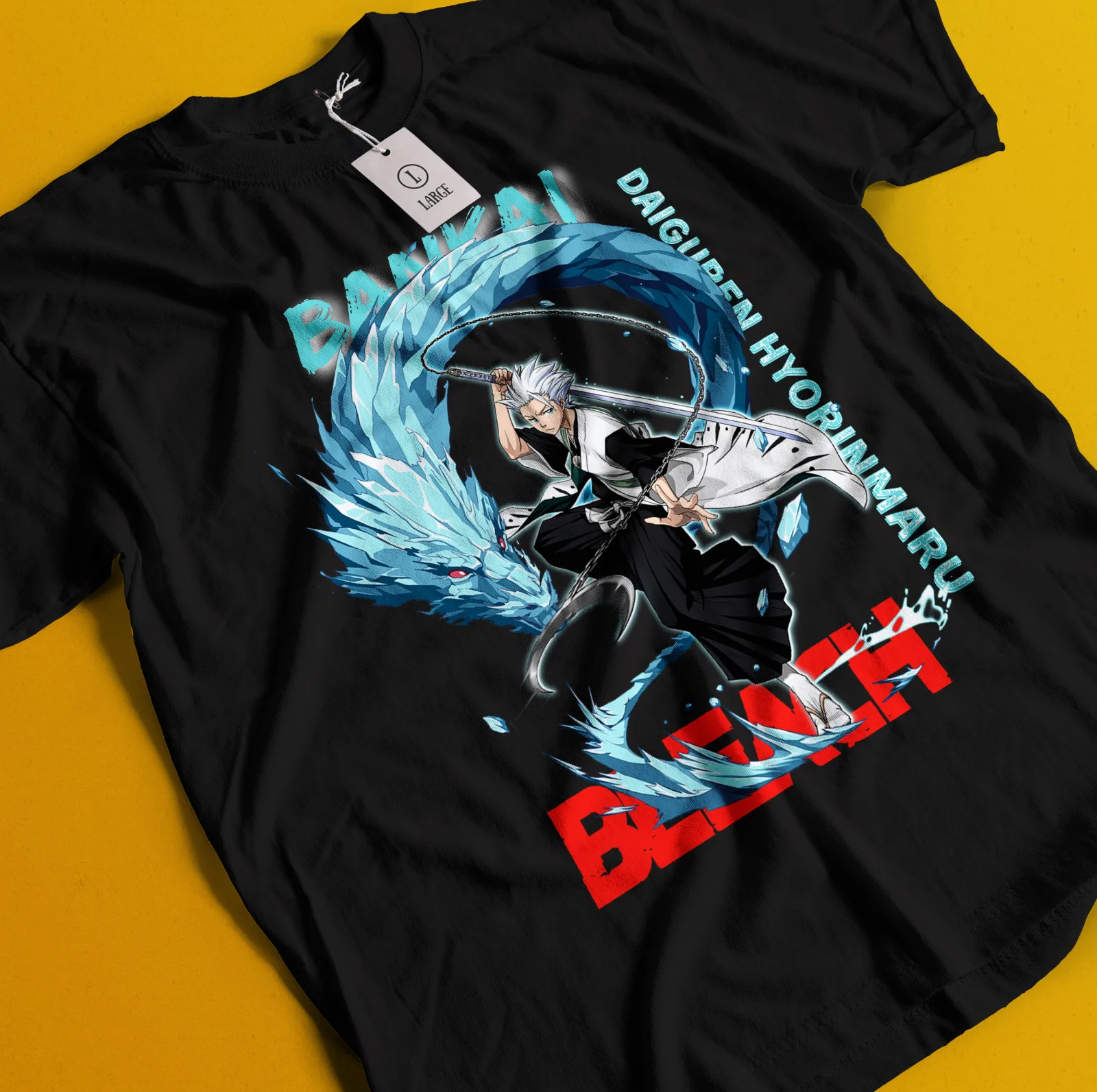

Toshiro Hitsugaya Shirt Bleach Anime Tshirt Aizen T-Shirt Ichigo Bankai Yhwach