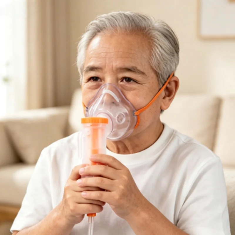 10 Pcs Medical Grade Nebulizer Mask Set, Disposable Transparent for Adults & Children