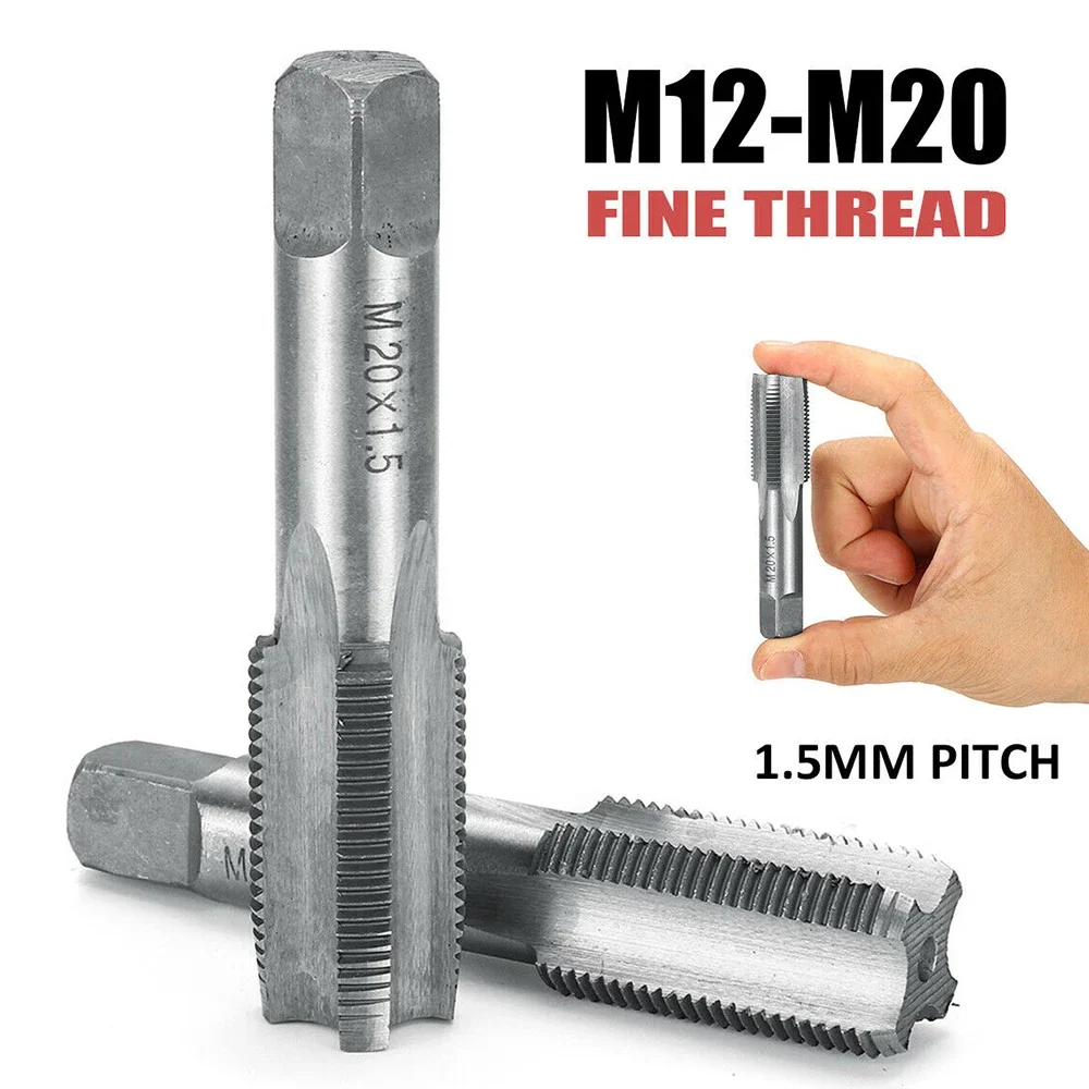 

Tap Die Hand Taps Replacement Right Hand Silver 1 Pair Accessories High Hardness High Speed Steel High Quality