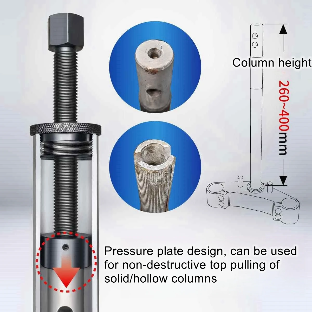 Motorcycle electric car directional column tapered roller bearing inner ring Rama pressure bearing disassembly tool