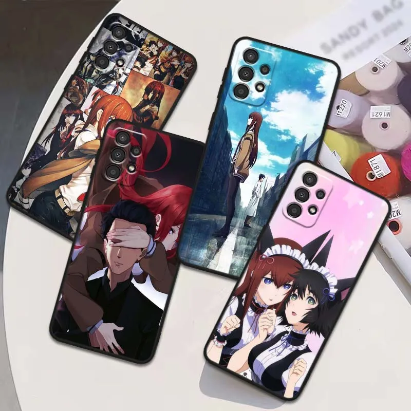 Kurisu Makise Anime For Samsung Galaxy A54 A55 A56 A70 A71 A72 A73 J4 J6 M02 M11 M16 M22 A15 A16 A14 A13 Phone Case
