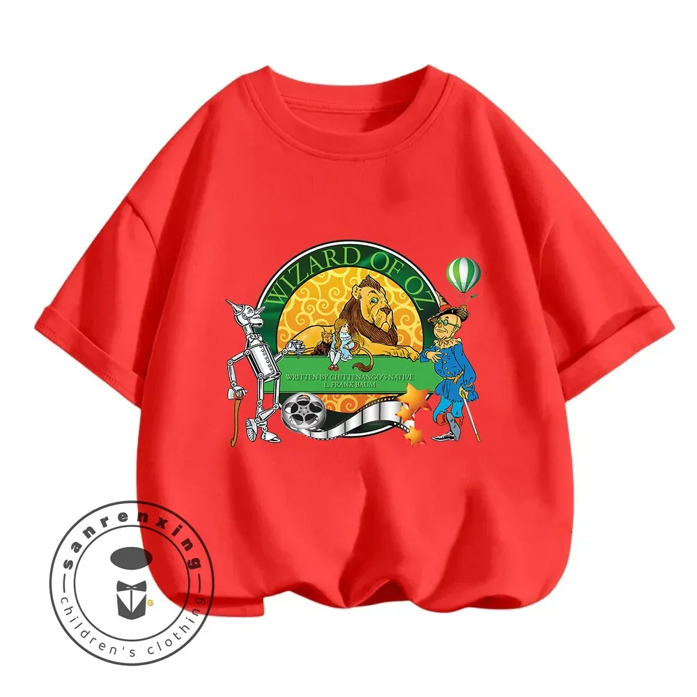 Journey Oz in Comfort t-shirt estive per bambini mago di Oz abbigliamento a tema disegni giocosi che li mantengono felici tutta l\'estate