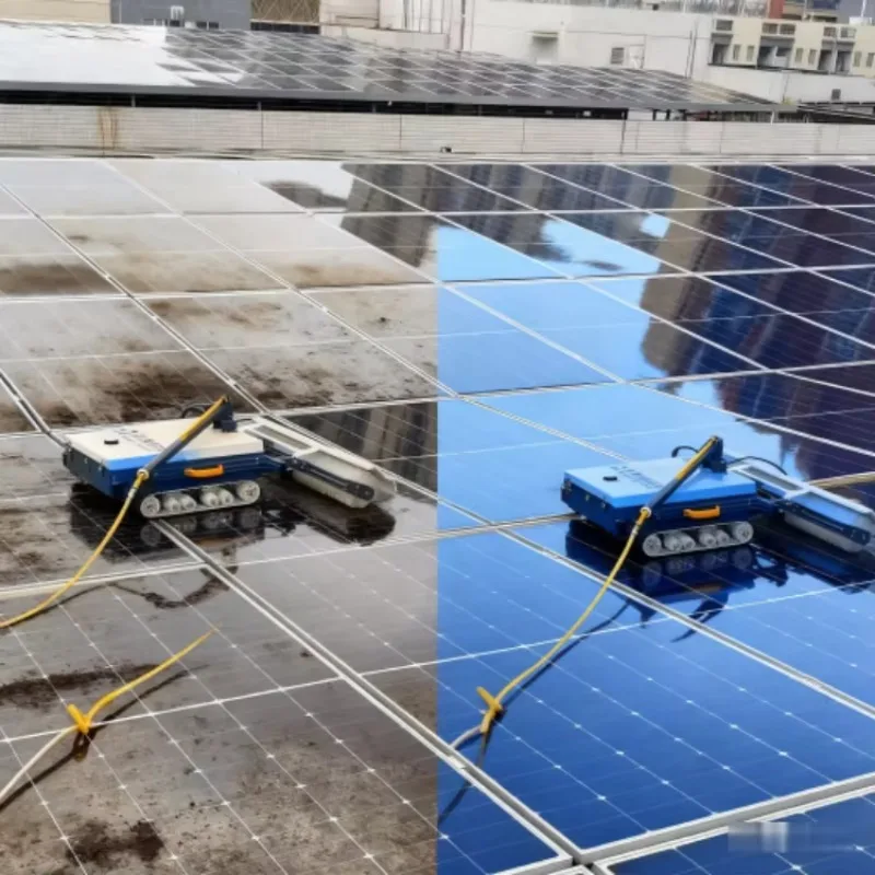 Fully Automatic Solar Panel Cleaner Robot Machine Solar Panel Cleaning Robot for PV Module