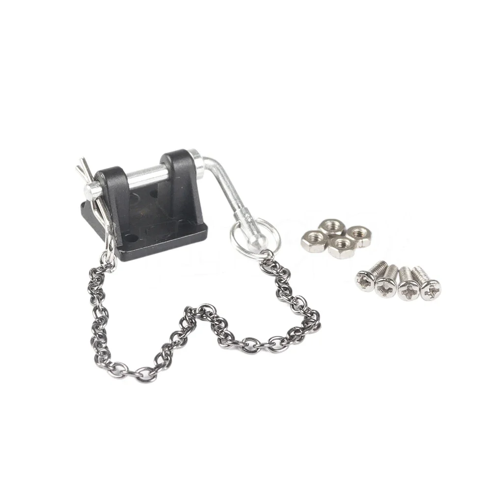 1/10 Scale Accessories Metal Tow Hook Trailer Rope Chain Trailer shackle for RC Crawler Car Axial SCX10 TRX4 Tamiya CC01