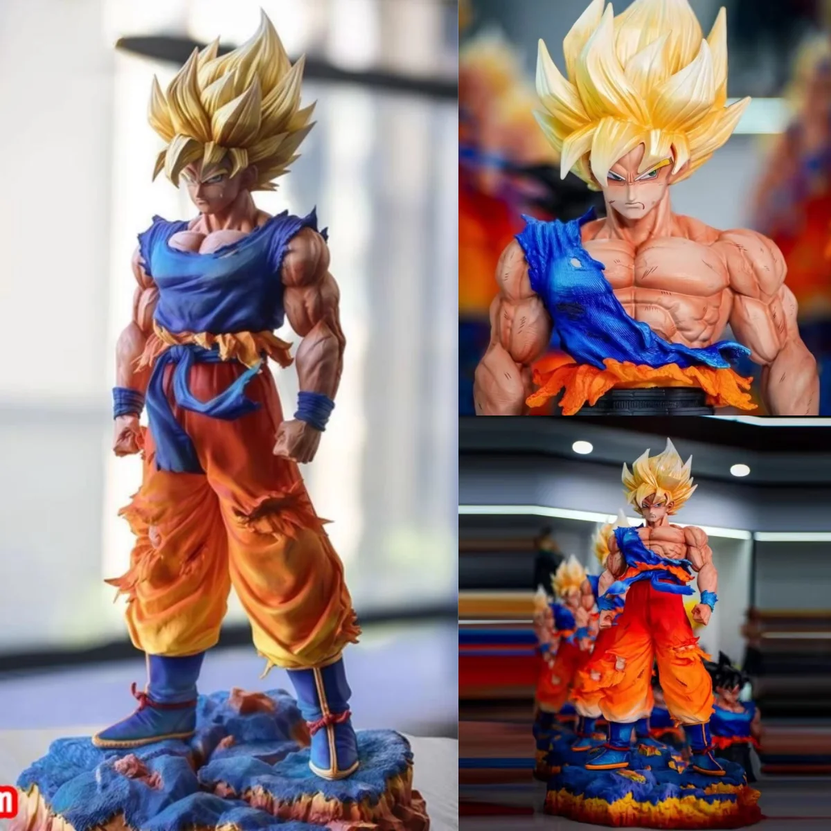 

JT Toy 35cm Dragon Ball Z The First Super Saiyan Son Goku Figurine Anime Action Figure Model Collection Decoration Birthday Gift
