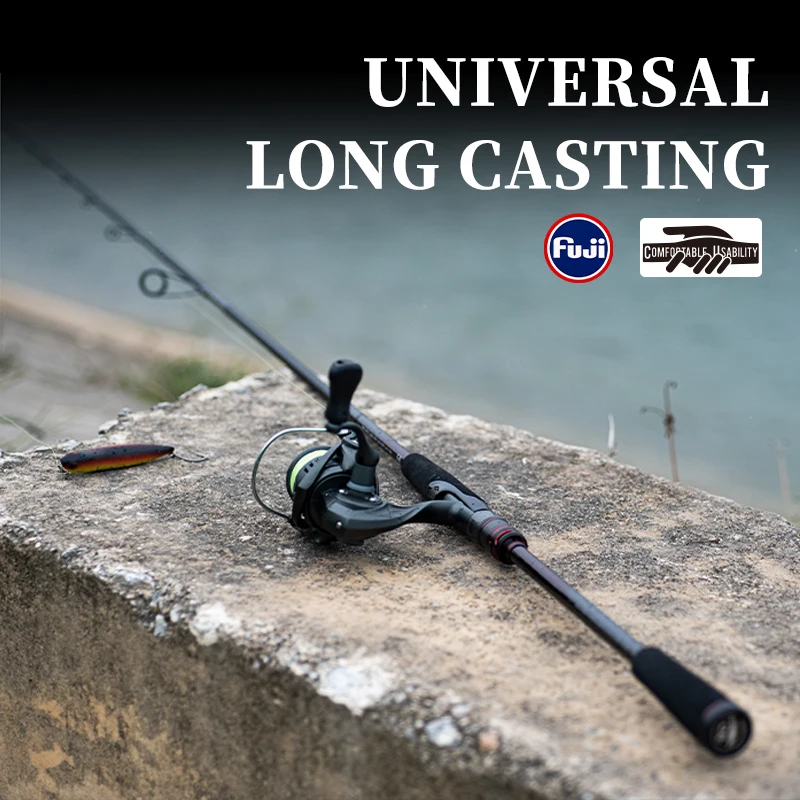 TSURINOYA Long Casting Fishing Lure Rod HACKER Ⅱ S812M High Sensitivity 2.46m MF Action Spinning Casting Rod - view 6