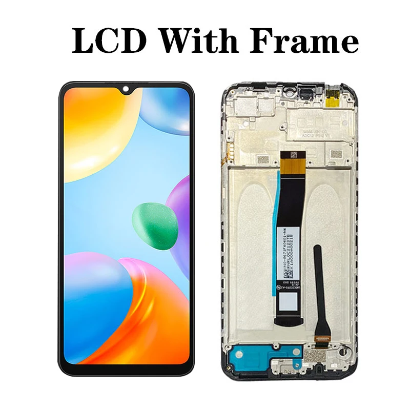 LCD Display Touch Screen Substituição com Frame, montagem digitalizador, apto para Xiaomi Redmi 10C, 220333QAG, 220333QBI, 220333QNY, 220333QL