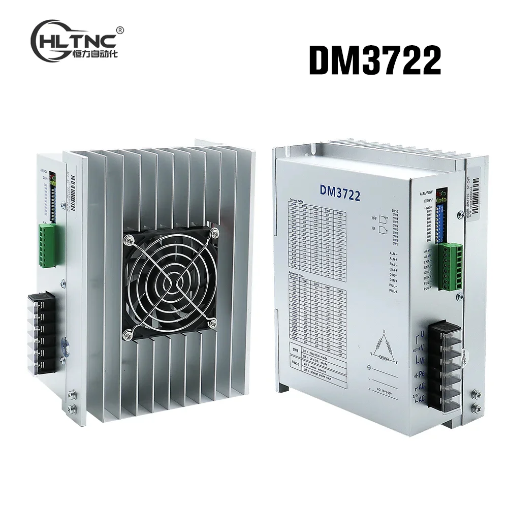 DM3722 3 Phase Engine Driver Fit 130 Nema42 Nema52 110BYG350D Stepper Motor 7A AC110 220V For CNC Engraver Router Controller