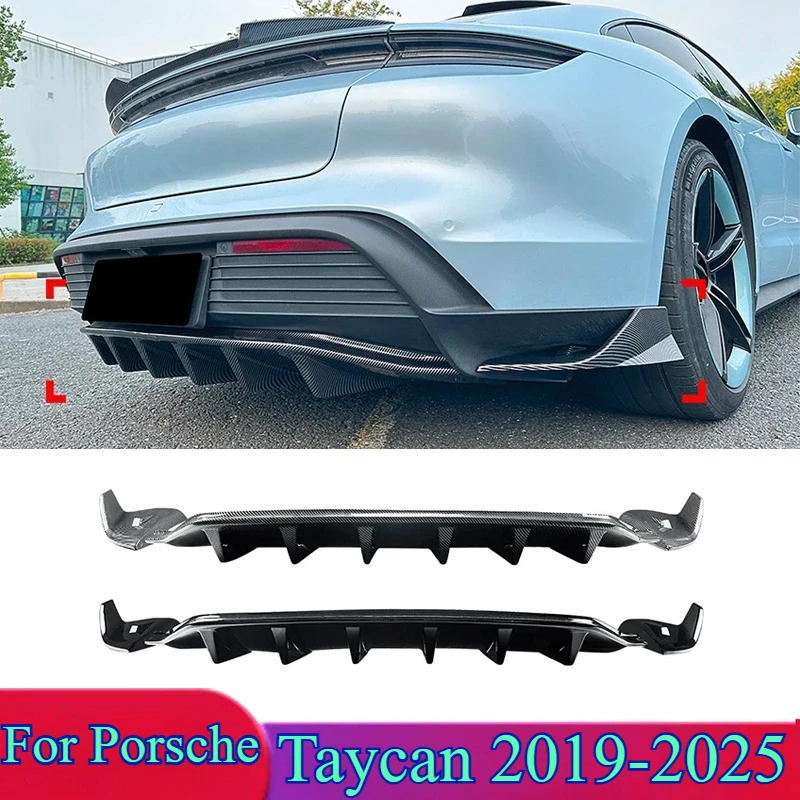 

Для Porsche Taycan 2019-2025 задний бампер, диффузор, автомобильная замена, защитная крышка, автозапчасти, комплекты кузова, аксессуары