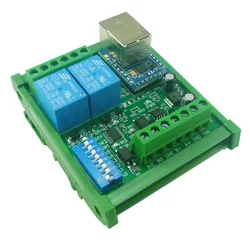 Multifunction Network Relay Ethernet to RS485 Serial Serve LAN RJ45 Modbus MQTT TCP UDP PLC IO Expanding BoardDC 12V/24V