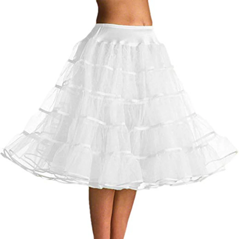 Woman Petticoat Tutu Underskirts Crinoline 50's Multi-layer Ribbon Gauze Petticoat Fluffy Skirt Wedding Petticoat Vintage Slips image 2