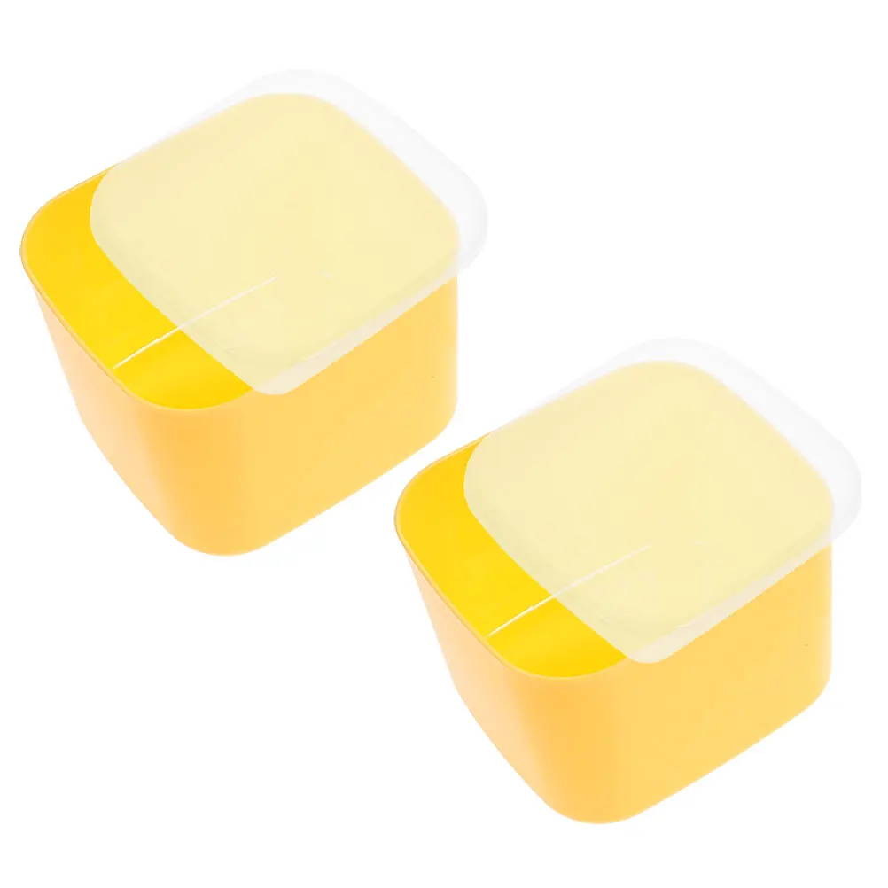 

Reusable Cheese Storage Box Household Food Container Butter Slices Kitchen Supplies Lid Design Practical Butter Cases Crisper