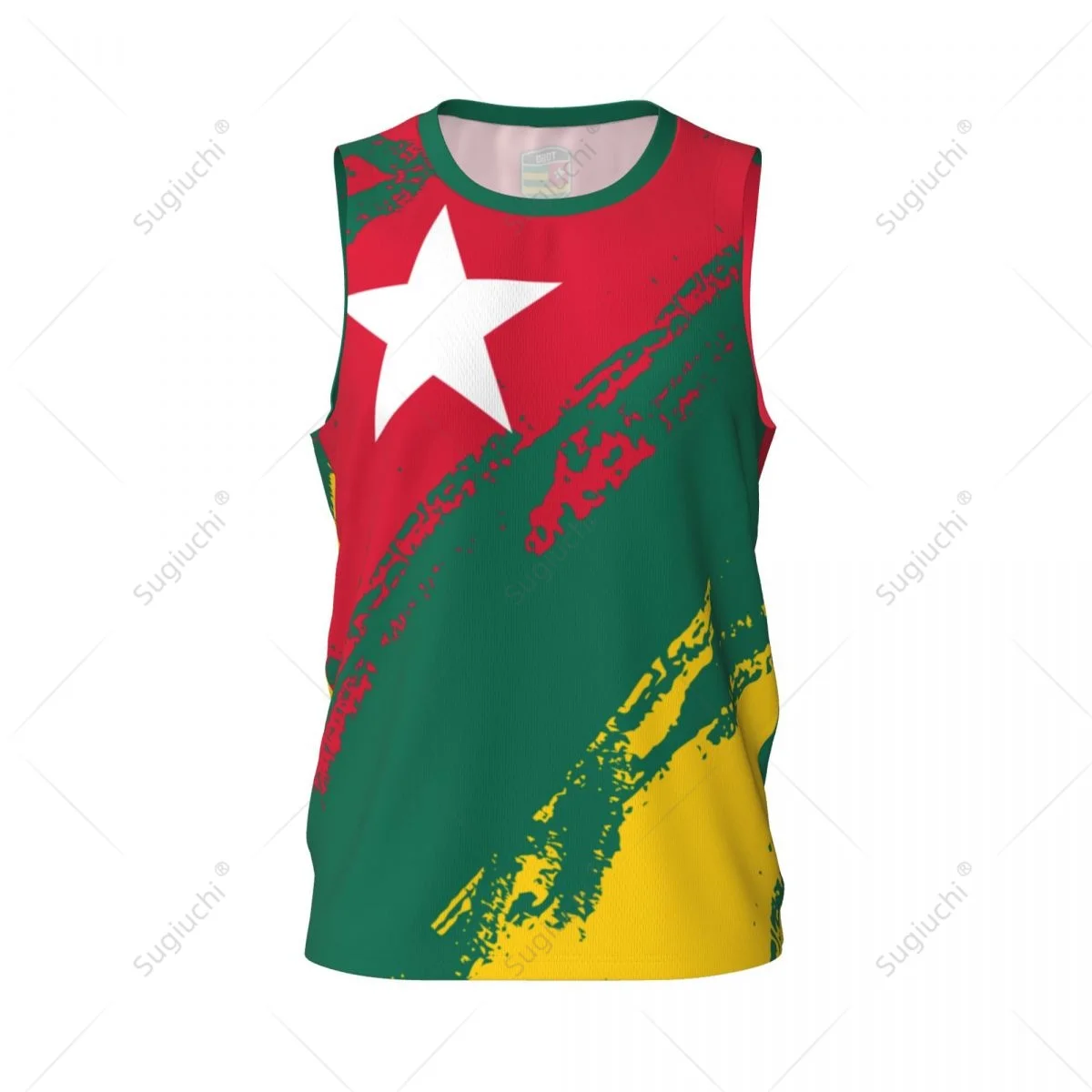 Men Basketball Sports Togo Flag Running Fitness Multifunction Sleeveless shirt Custom Name Nunber Exclusive