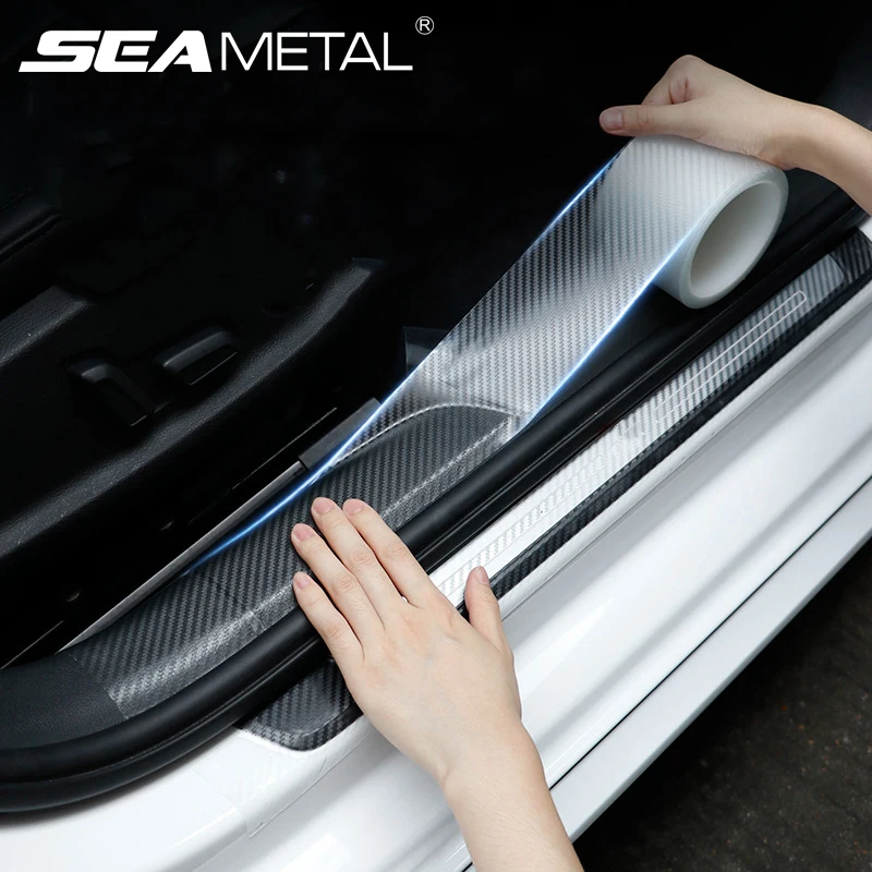 SEAMETAL Car Door Protector Sticker Transparent Nano Tape 10m Anti Collision Car Bumper Stickers Protector Films Car Accessories