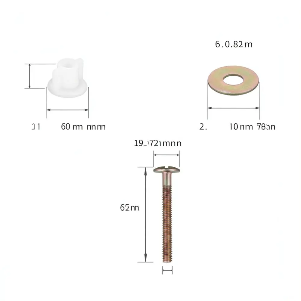 Toilet Tank Installation Hardware For GP51487 Rubber Seal Bolt Kit Reliable Plumbing Repair Accessory System