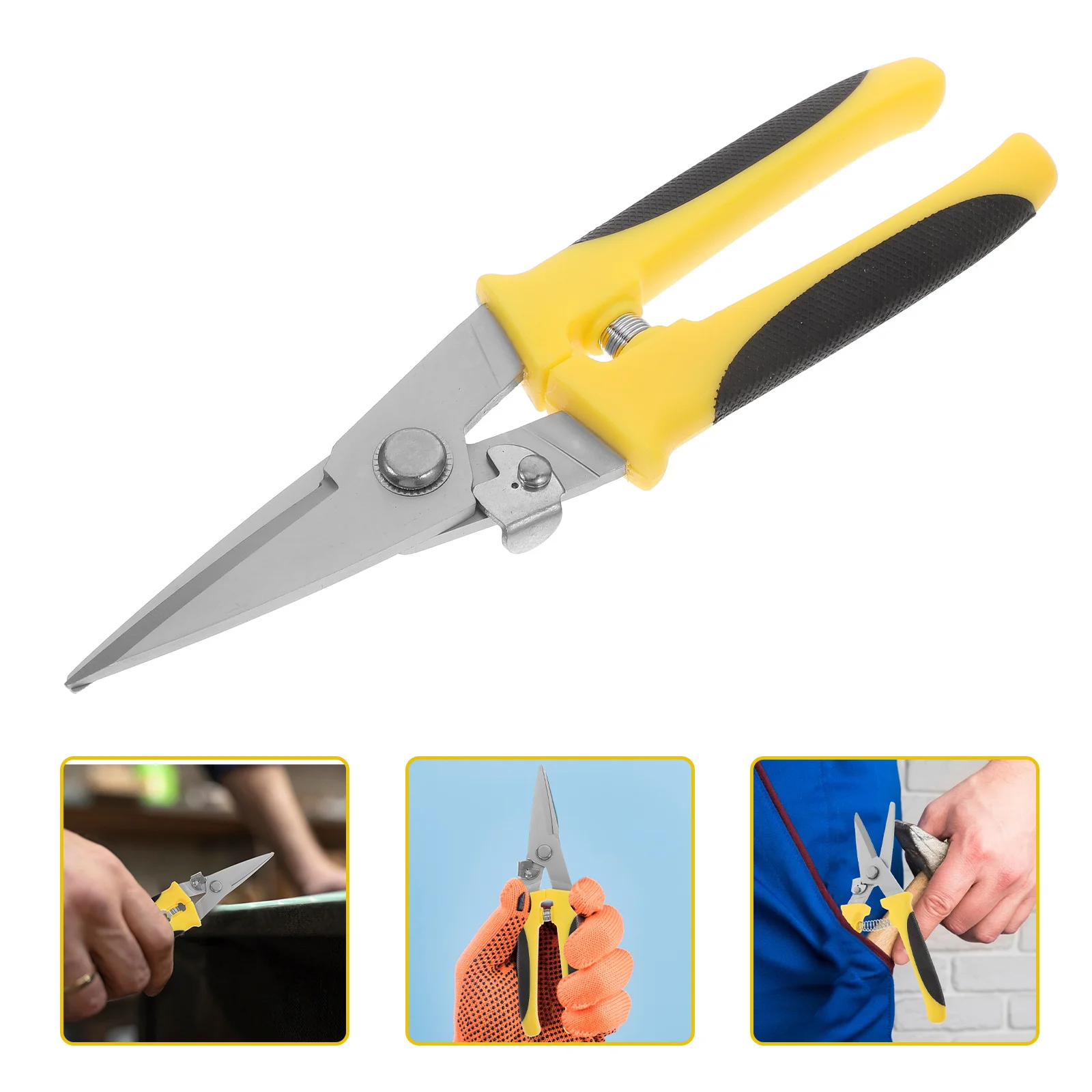 

1Pcs Iron Sheet Scissors Labor-Saving Metal Sheet Cutter High Carbon Steel Heavy Duty Shears Anti-Skid Cutting Hand Tool
