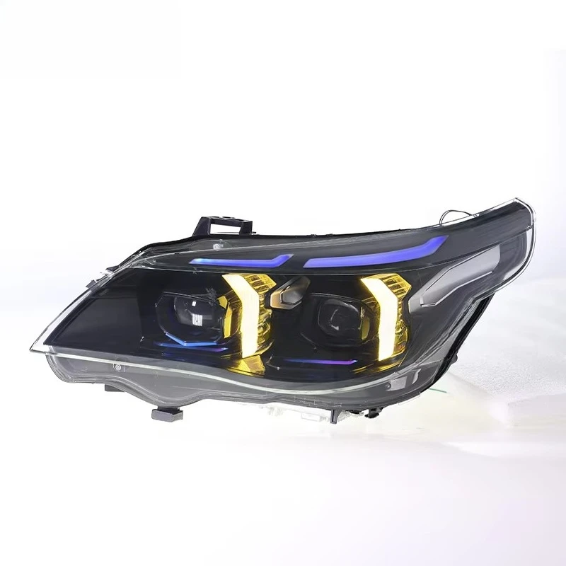 1106 HOT JUSHUN Headlight Assembly LED Headlight for BMW 5 Series E60 2003-2010 Daytime Running Light Factory Wholesale Price