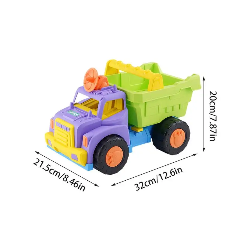 Sandbox Trucks Vehicles Sand Toy Truck Alien astronave Kit di stampi per sabbia a forma di pala per castelli di sabbia e avventure all'aria aperta