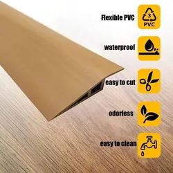 1Pc/1M Wood Grain Floor Transition Strip Self Adhesive Edging Trim Strip Cuttable Carpet To Tile Edging Trim Strip Home Decor