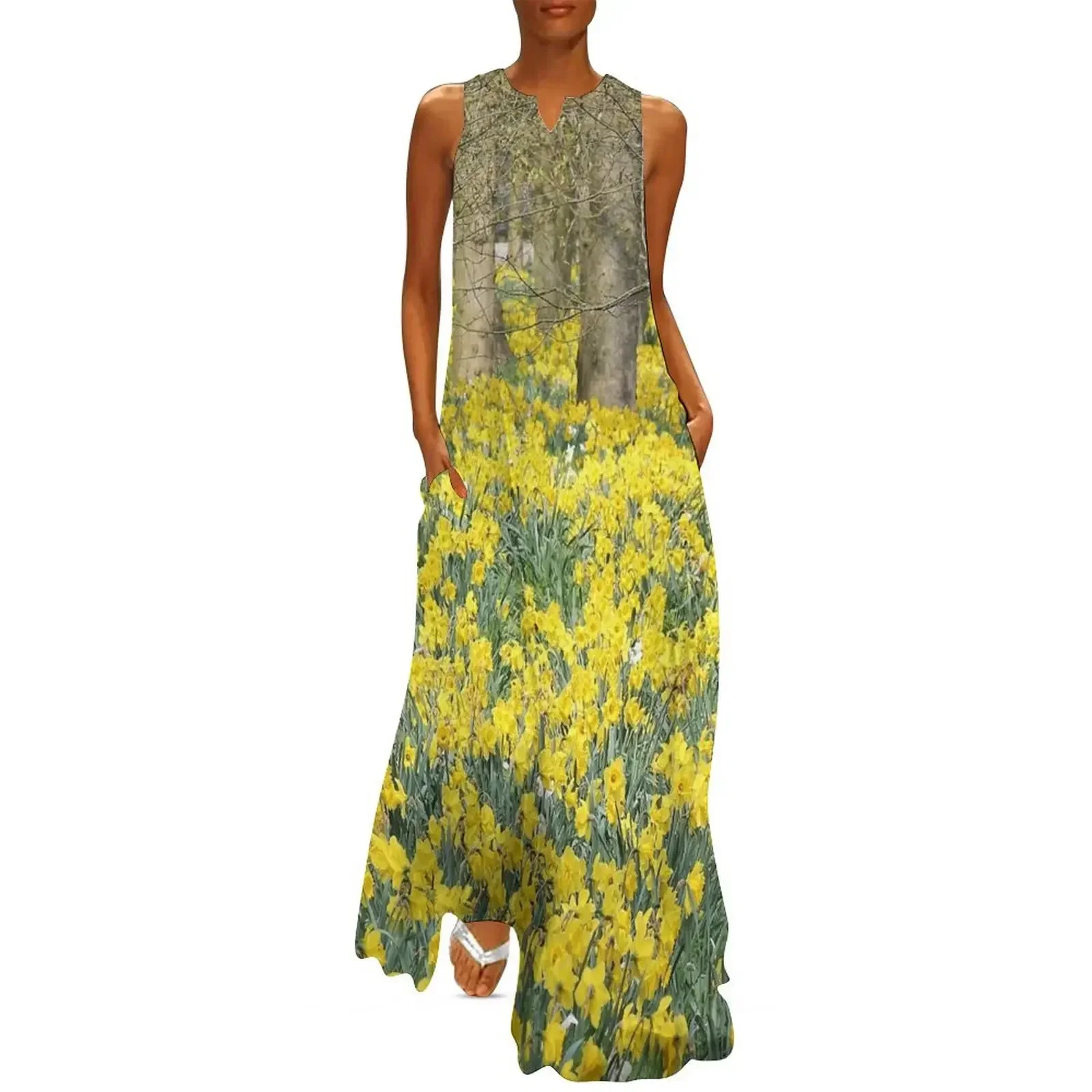 

A Host of Golden Daffodils Long Dress party dresses women Bride dresses dresses for women women's luxury Dress