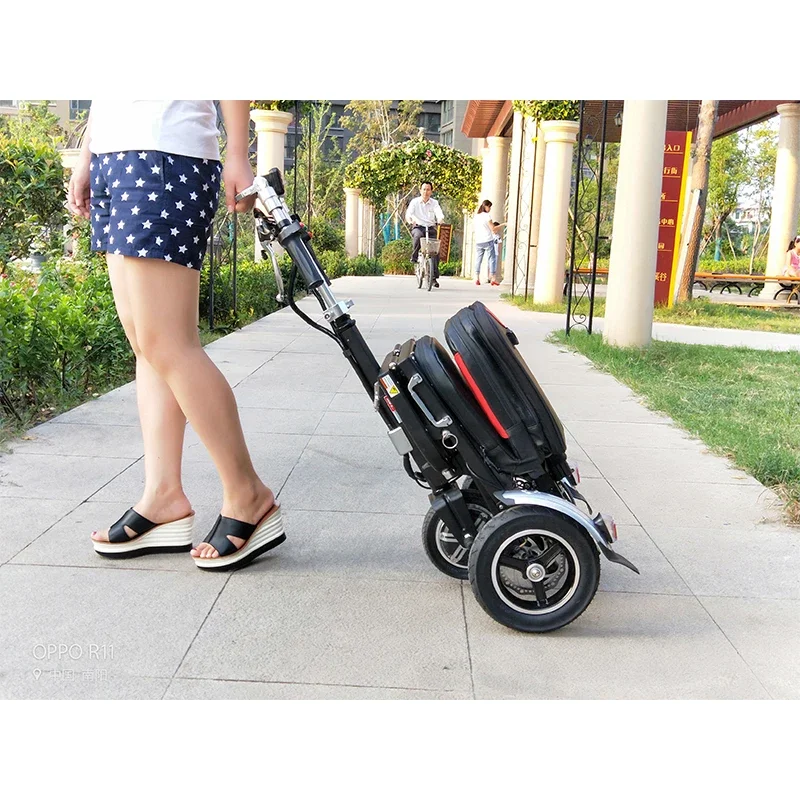 

Elderly Mobility Scooter Foldable Wheels And Tires Carbon Folding Scooters 3 Wherl Powerful Drives Auto Electric s