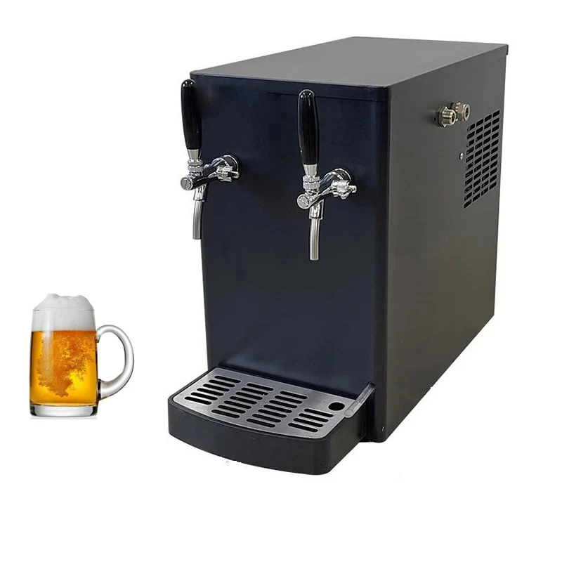 Beer Cooler 220V Draft Beer Dispenser Cafe Fruit Juice Cooler 2 Way Beer Cooler Dispenser Beer Machine