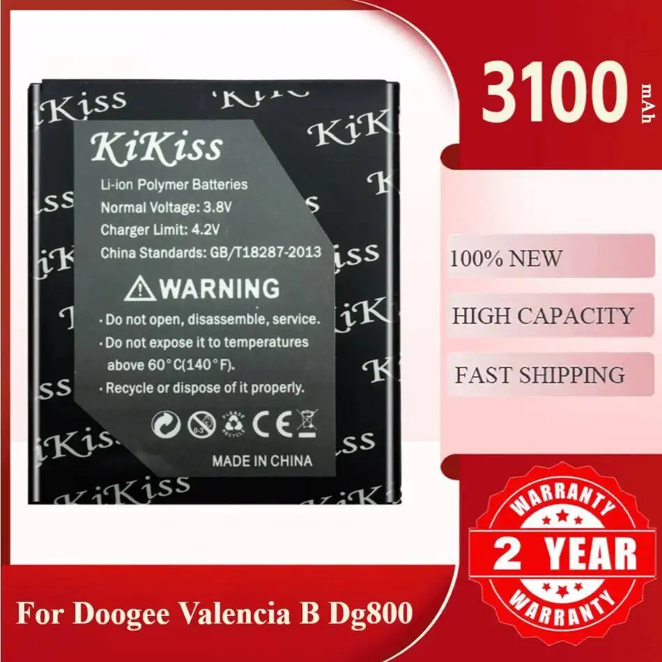 

Аккумулятор Kikiss B-DG800 3100 мАч для Doogee DG800 VALENCIA