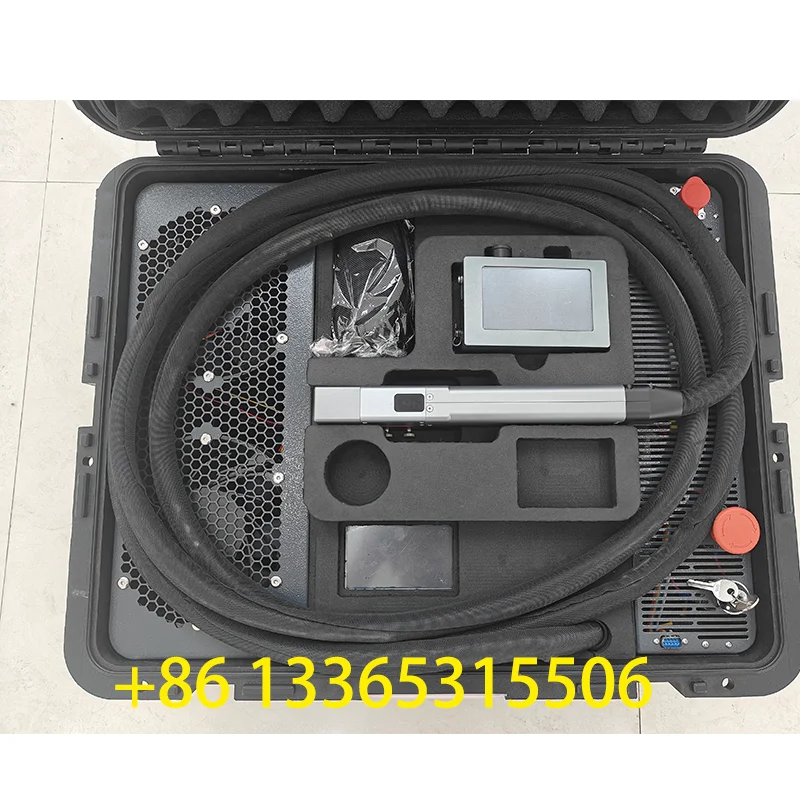 1200W Suitcase Laser Cleaner Metal Rust Surface Paint Small Laser Cleaning 1200W Portable Laser Cleaning Machine for Sale