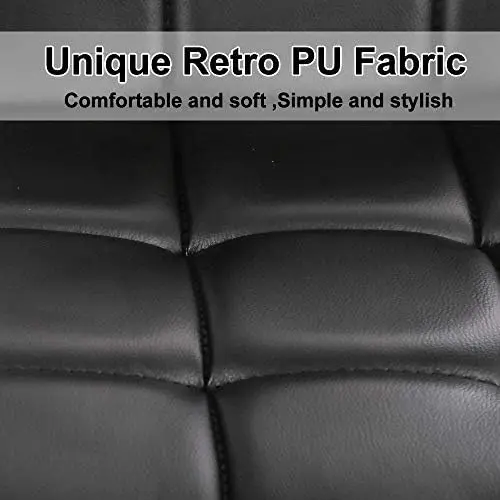 PU Leather Swivel Altura Ajustável Bancos, Cadeira Contador com Costas, Moderno Alto, Cozinha, Jantar, Sala de Estar, Pub, Pub