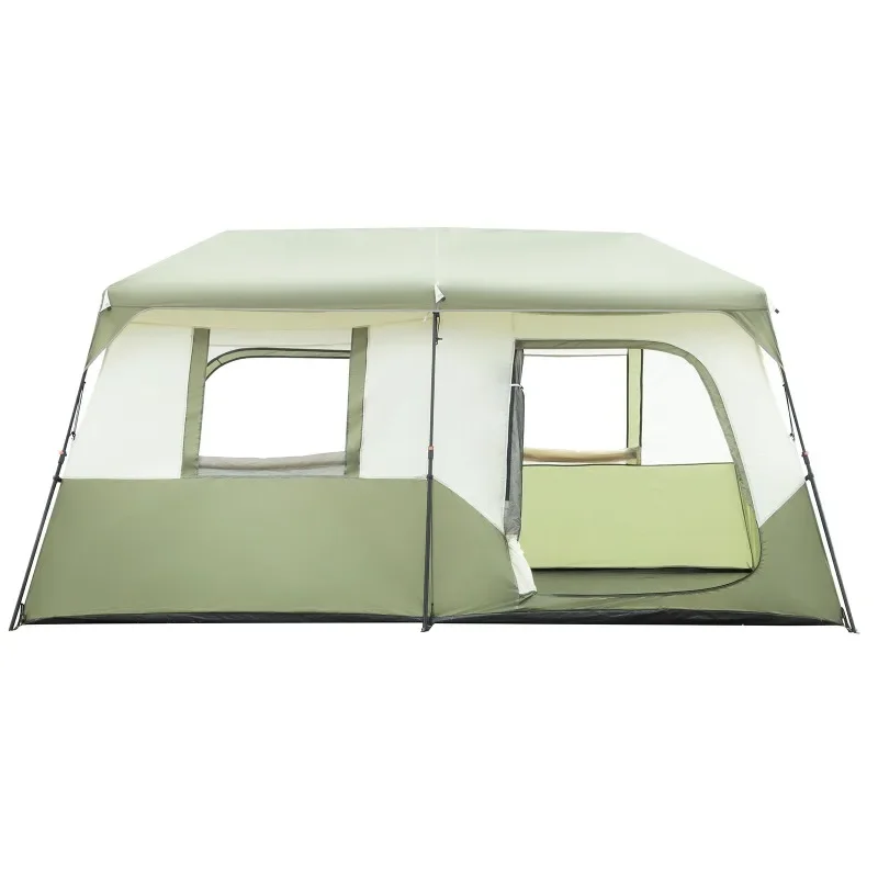 

8 Person Camping Tent Setup in 60 Seconds with Rainfly & Windproof Tent with Carry Bag for Family Camping & Hiking