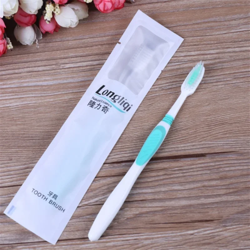 4pcs Soft Bristle Toothbrush Bamboo Charcoal  Disposable
