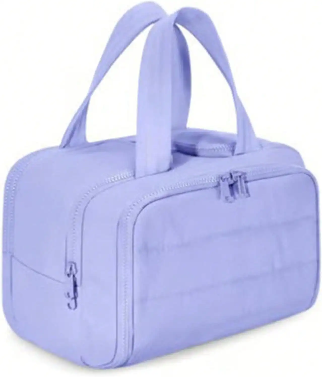 Женская косметичка большой вместимости с двойным отверстием и водонепроницаемой подкладкой из ПВХ, органайзер с несколькими карманами, дорожный чехол для туалетных принадлежностей