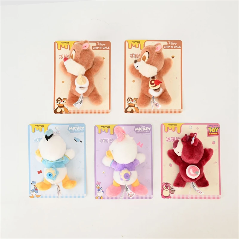 Disney Lotso Chip Dale Donald Duck Daisy Refrigerator Magnet Magnetic Stickers Plush Toys Stuffed Doll Lovely Gifts