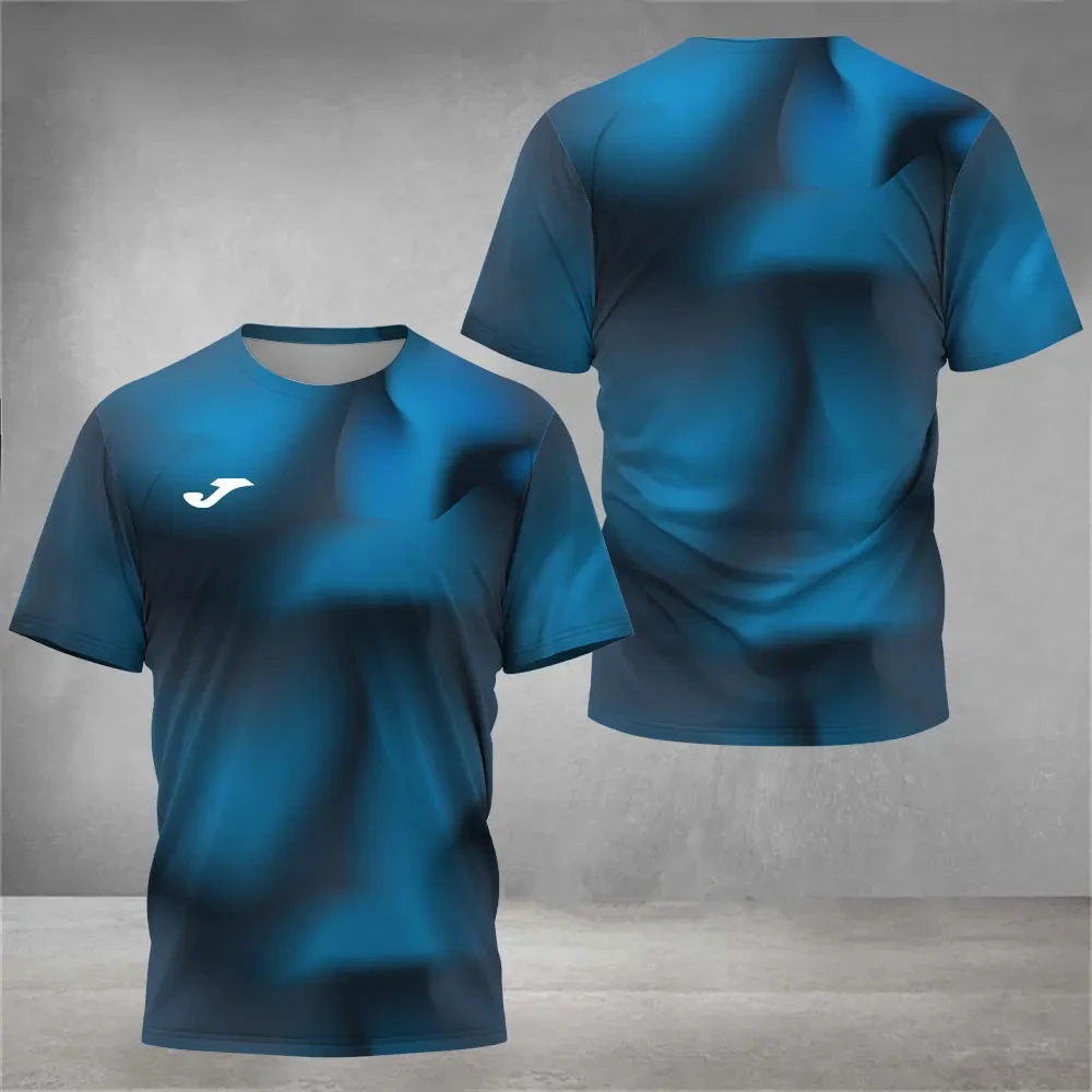 Gym T-Shirts Men\'s O-Neck Tennis Short Sleeve Male Breathable Fitness Outdoor Sports Tops Casual Running Badminton Sportswear