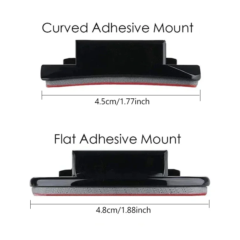 Helmet Adhesive Sticky Mounts Flat Curved 3M Mount Compatible with GoPro Hero 12, 11, 10, 9 Insta360 AKASO DJI OSMO SJCAM Camera