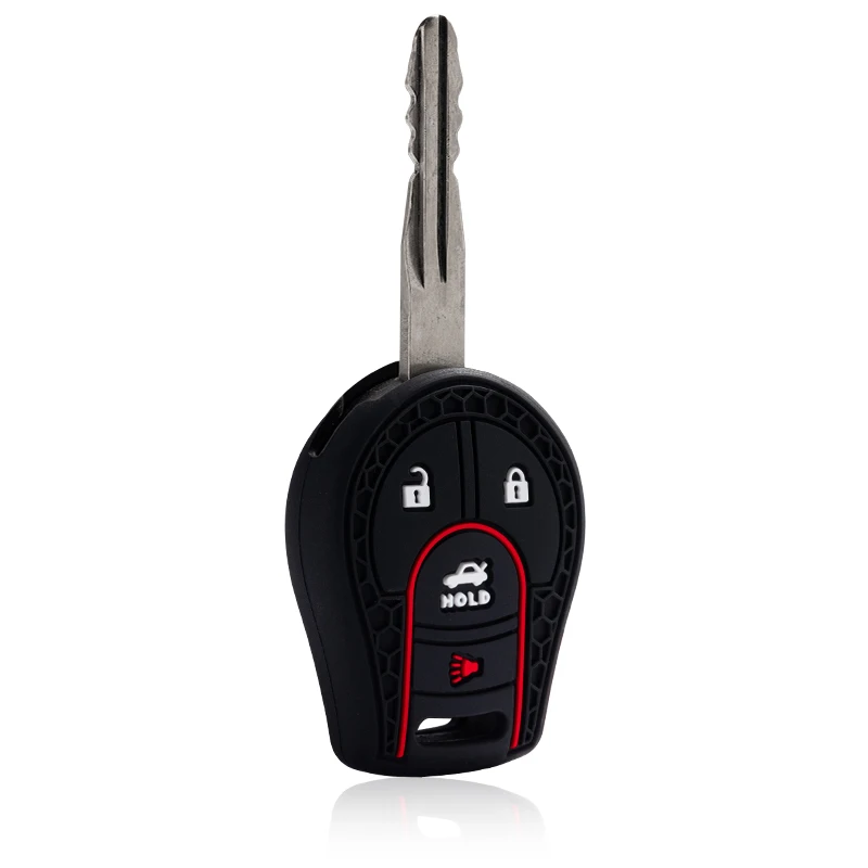 Autozubehör Silikon-Autoschlüsselhülle für Nissan Sylphy Cube Juke Rogue Micra Qashqai Altima Maxima Sentra Versa Transmiter