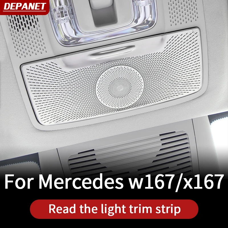 Front reading light strip for 2020-2024 Mercedes GLE W167 GLS X167 GLE V167 coupe 350 450 500e amg interior accessories