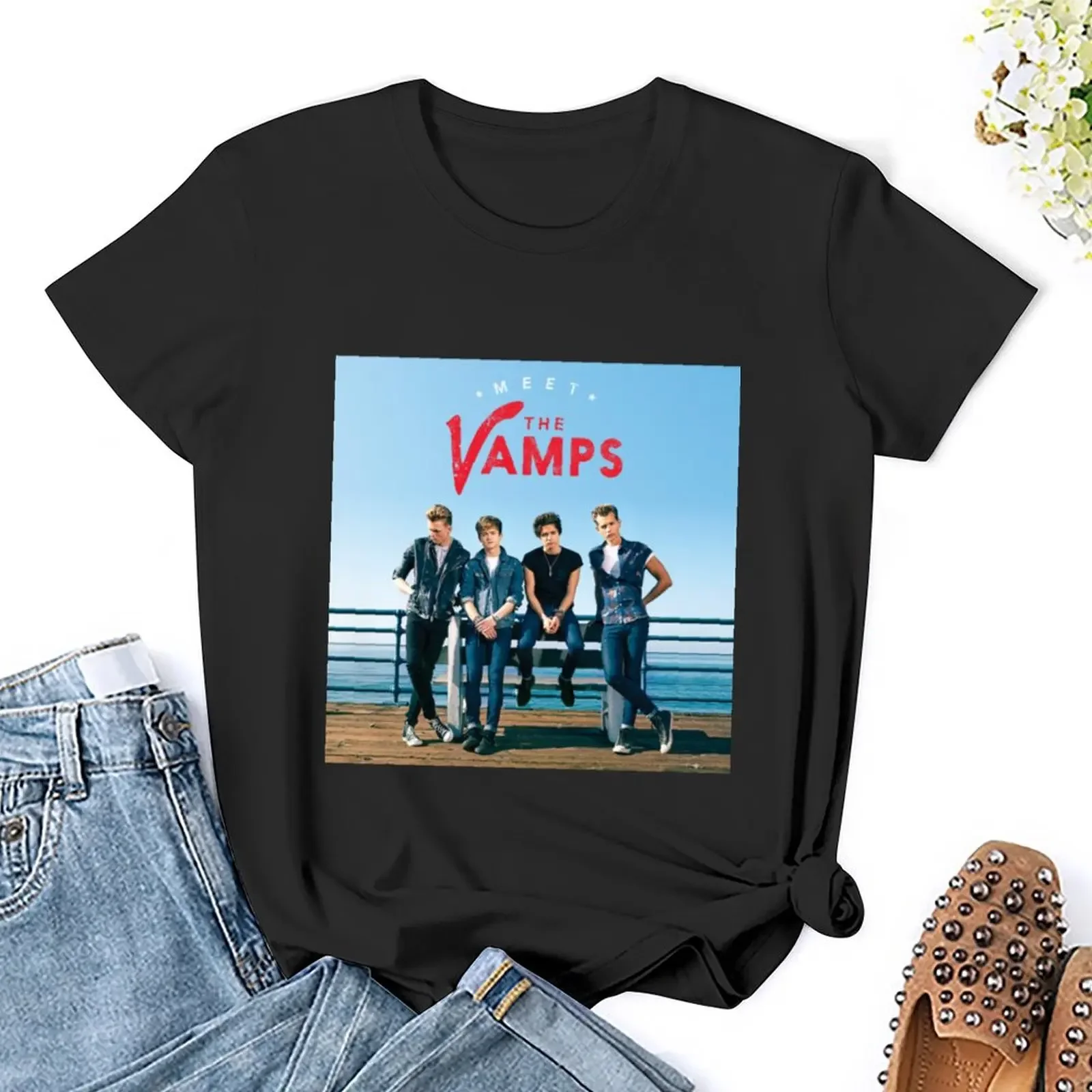 Meet the vamps deluxe version T-Shirt shirts graphic tees plus size tops hippie clothes Woman clothing
