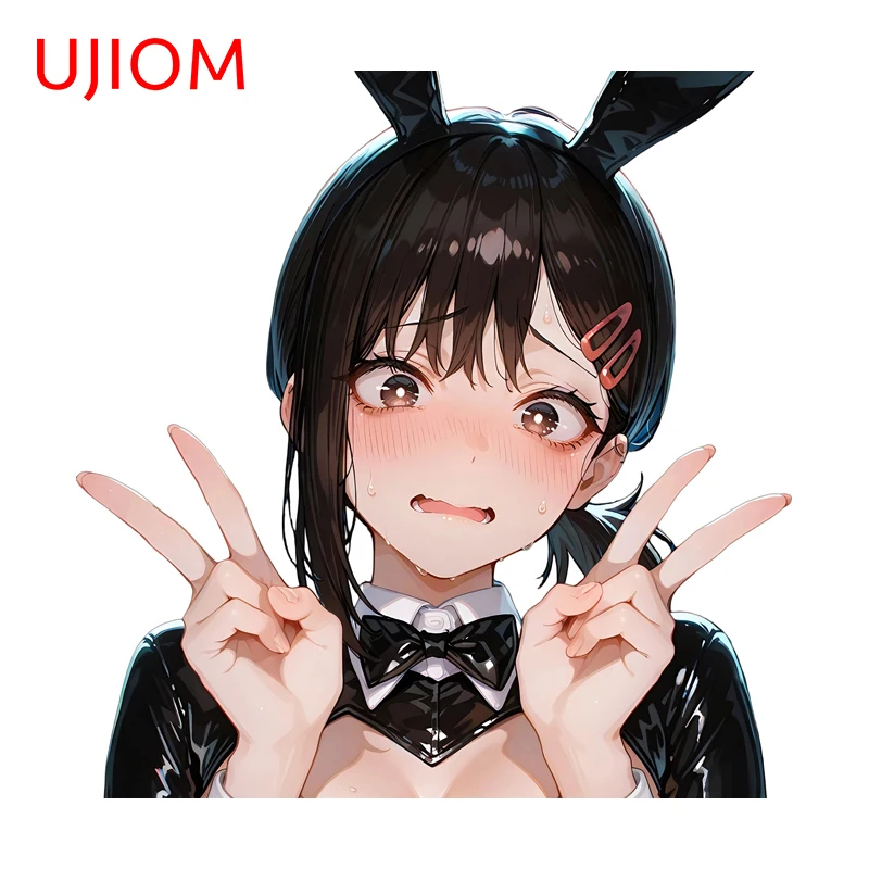 UJIOM Kobeni Bunny Outfit Wall Sticker High Quality Seductive Scratch-Proof JDM 3D Decal Suitable For Clothes Dryer Wardrobe