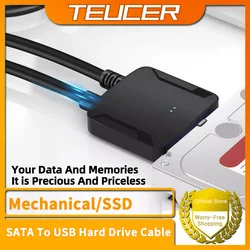 TEUCER SATA to USB 3.0 Cable USB to SATA Hard Drive Adapter Converter for 2.5