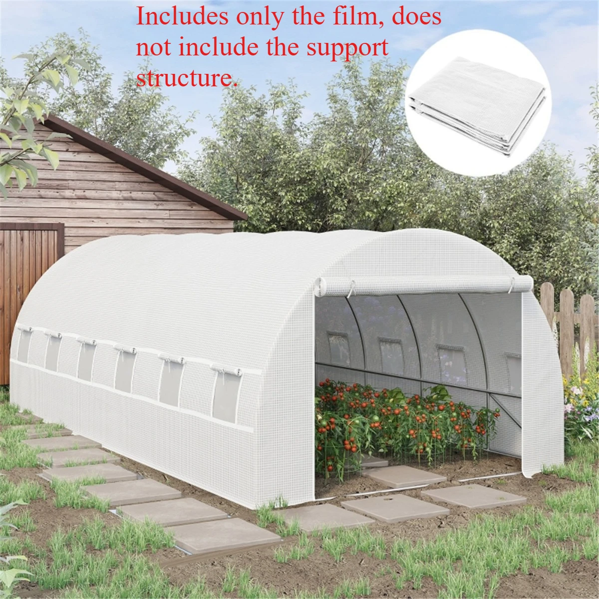 

Пленка для теплиц. Этот аксессуар для теплиц идеально подходит для замены тепличных или садовых ящиков для выращивания растений. В комплект входит только пленка.