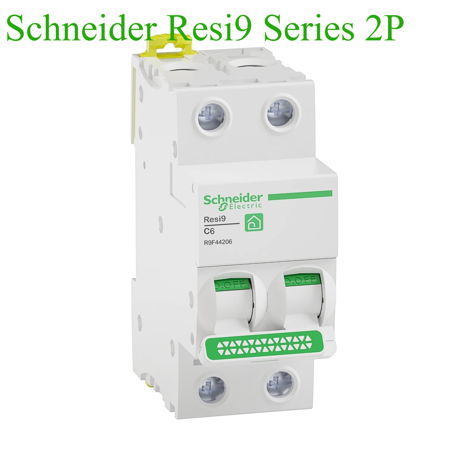 Schneider miniature circuit breaker R9F series C curve Resi9 MCB 1P 2P 3P 4P R9F44106 10 16 20 25 32 40 50 63A