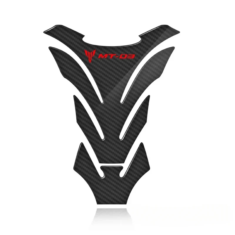 3D Carbon Fiber Motorcycle Fuel Tank Pad Protective Stickers for MT-03 MT03 MT 03