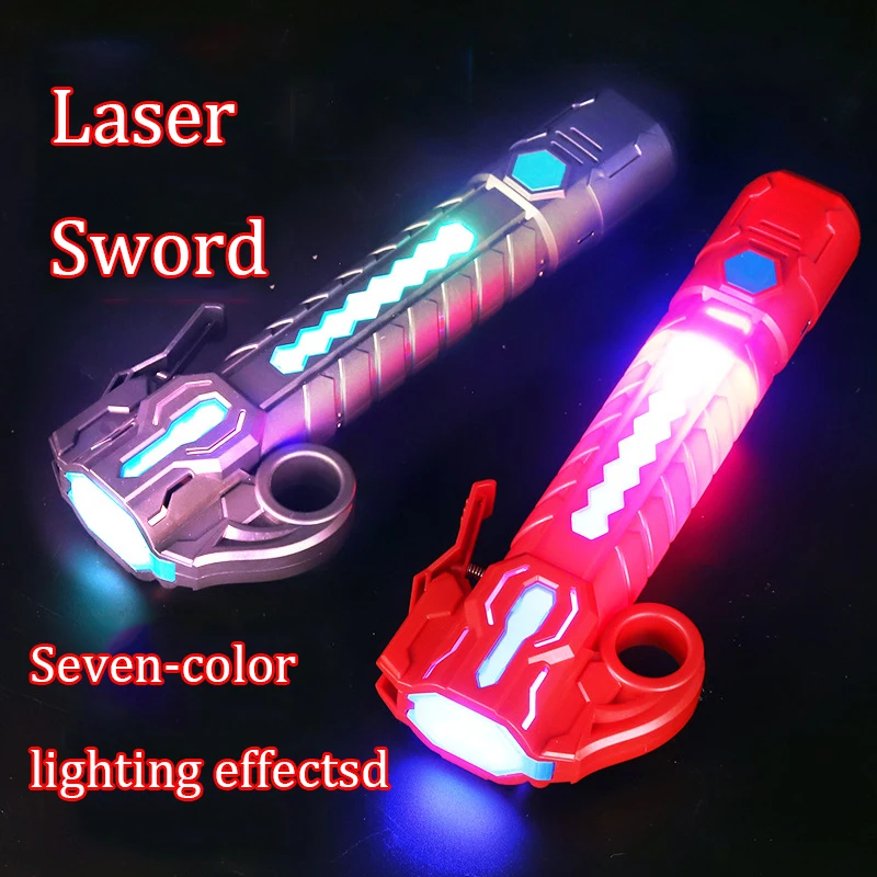 Heißer Verkauf Laser Schwert Wissenschaft Raum Design Sieben-Farbe Lichteffekte Dynamische Soundeffekte Cosplay Rollenspiel Geburtstag für Kinder