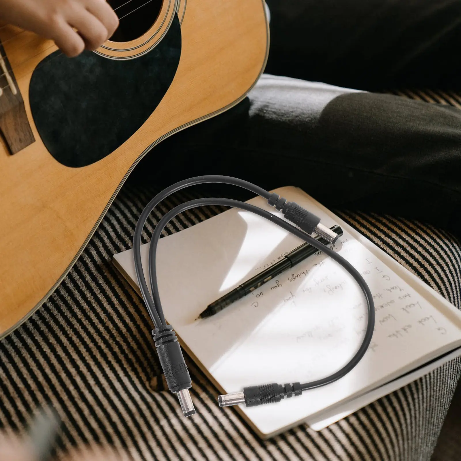 

Комплект из 2-х усилителей напряжения (бустеров) с кабелем из прочного ПВХ, совместимый с бас-гитарами, электрогитарами, клавишными инструментами, портативный, надежный