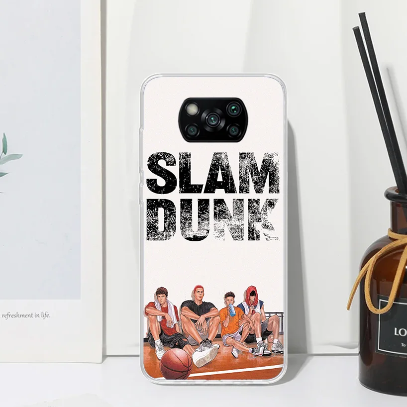 Slam-Dunk Sakuragi Hanamichi Phone Case For Xiaomi Poco X6 X5 X4 X3 Nfc F6 F5 Pro F4 Gt F3 F2 F1 M5S M4 M3 Art Fundas Back Cover