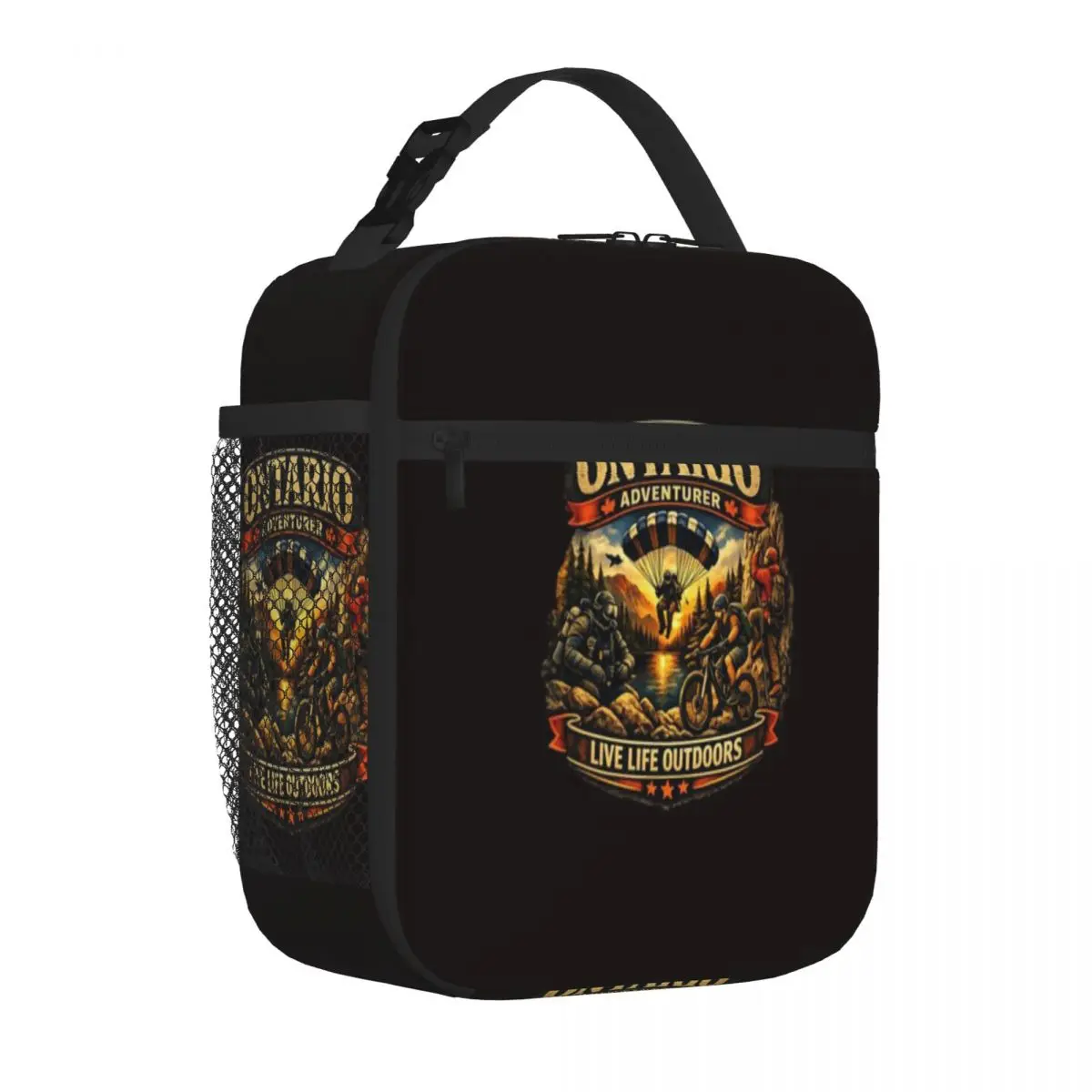 Hot Sale Live Life Outdoors Hip Hop Insulated Tote Office To-Go Compact Lunch Bag